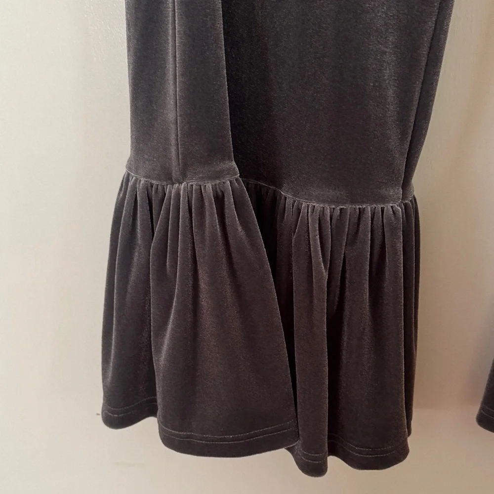 Matilda Jane Gray Velvet Ruffle  Pants - Picture 3 of 4